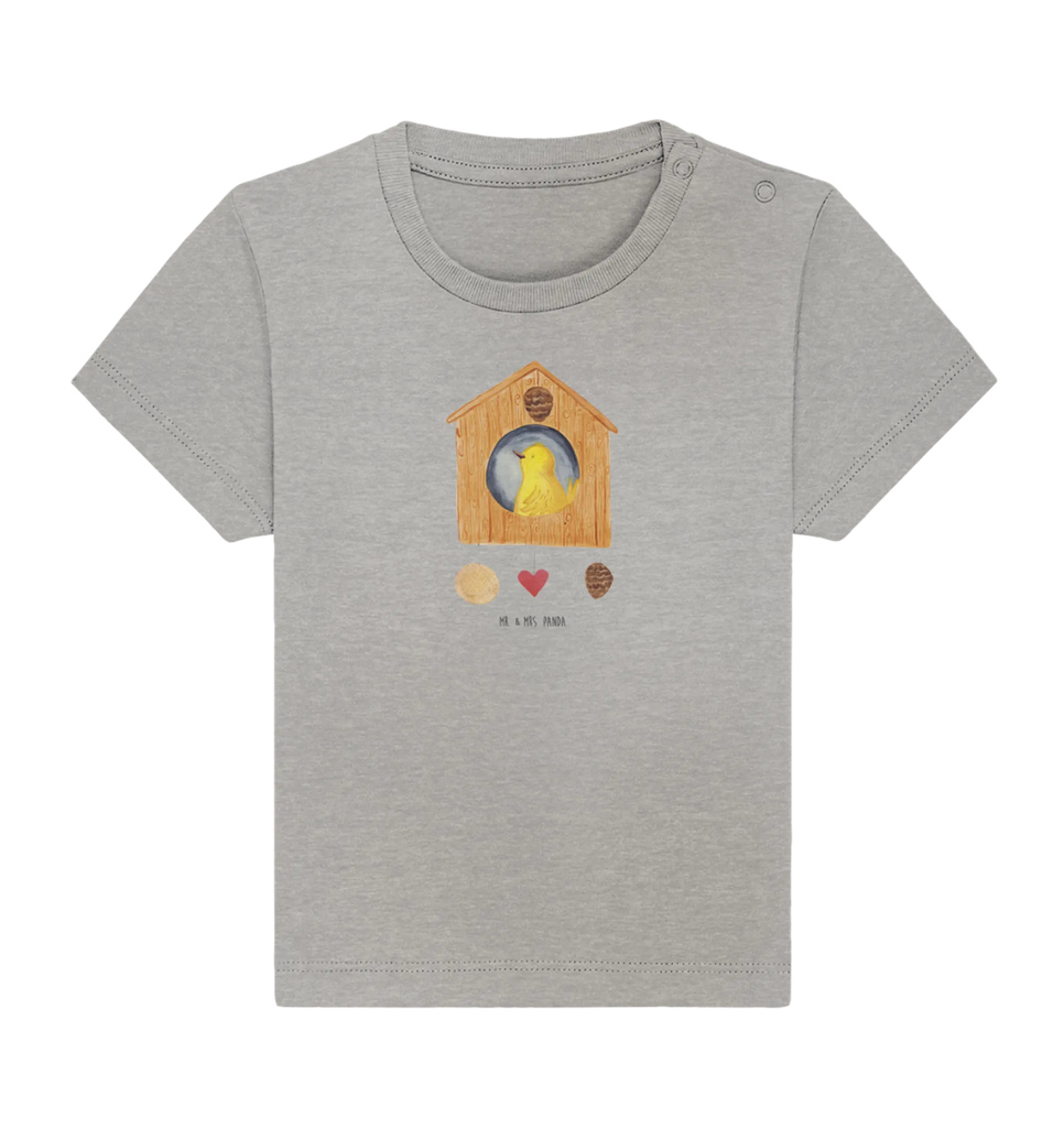 Organic Baby Shirt Vogelhaus Home Baby T-Shirt, Jungen Baby T-Shirt, Mädchen Baby T-Shirt, Shirt, Tiermotive, Gute Laune, lustige Sprüche, Tiere, Vogelhaus, Vogel, Home sweet Home, Einzug, Umzug, Geschenk, Einzugsgeschenk, Hausbau, Haus