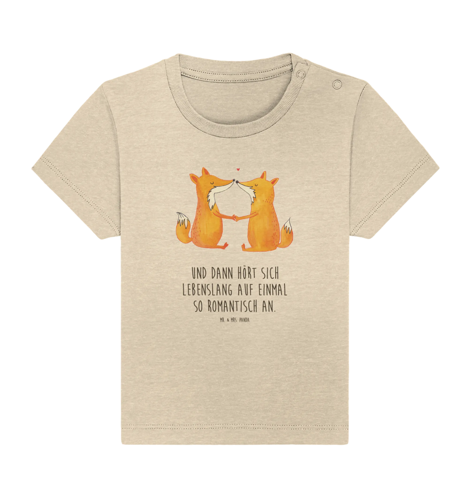 Organic Baby Shirt Füchse Liebe Baby T-Shirt, Jungen Baby T-Shirt, Mädchen Baby T-Shirt, Shirt, Fuchs, Füchse, Fox, Liebe, Liebespaar, Paar, Partner, Freundin, Freund, Ehe, Verlobte, Ehemann, Ehefrau, Liebesbeweis