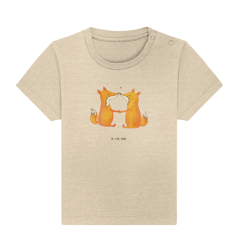 Organic Baby Shirt Füchse Liebe Baby T-Shirt, Jungen Baby T-Shirt, Mädchen Baby T-Shirt, Shirt, Fuchs, Füchse, Fox, Liebe, Liebespaar, Paar, Partner, Freundin, Freund, Ehe, Verlobte, Ehemann, Ehefrau, Liebesbeweis