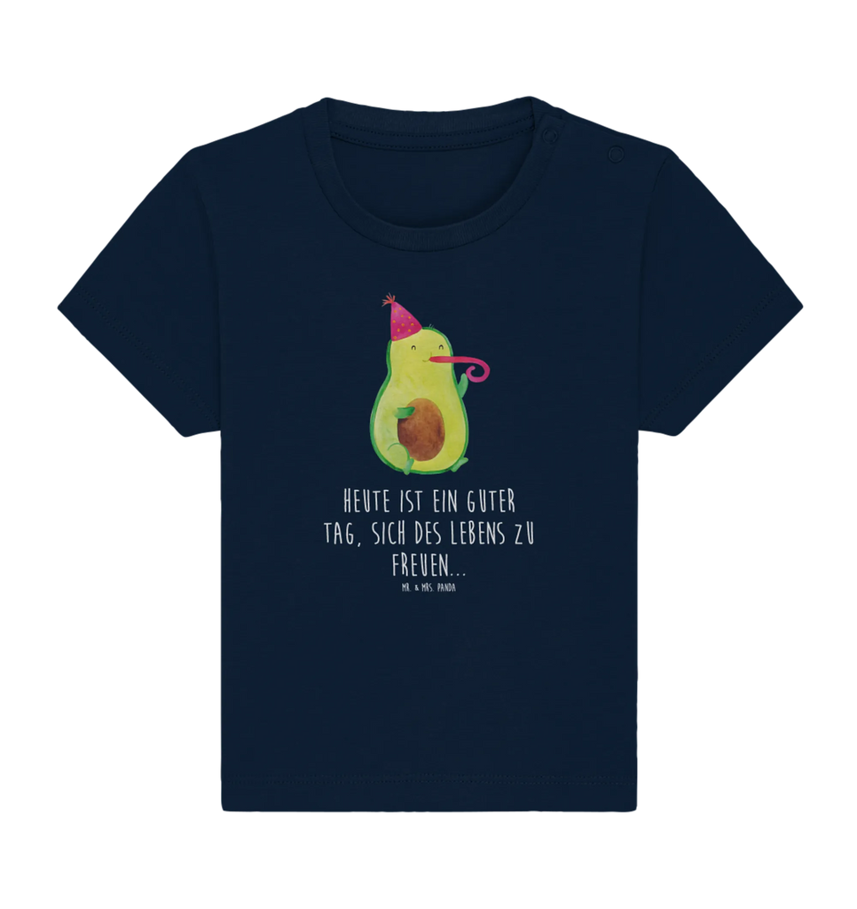 Organic Baby Shirt Avocado Feier Baby T-Shirt, Jungen Baby T-Shirt, Mädchen Baby T-Shirt, Shirt, Avocado, Veggie, Vegan, Gesund, Party, Feierlichkeit, Feier, Fete, Geburtstag, Gute Laune, Tröte