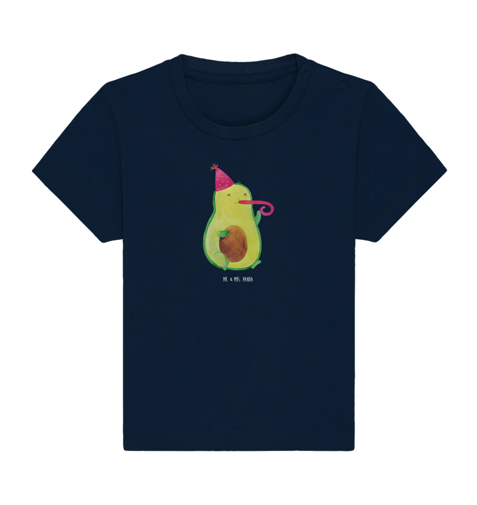 Organic Baby Shirt Avocado Feier Baby T-Shirt, Jungen Baby T-Shirt, Mädchen Baby T-Shirt, Shirt, Avocado, Veggie, Vegan, Gesund, Party, Feierlichkeit, Feier, Fete, Geburtstag, Gute Laune, Tröte