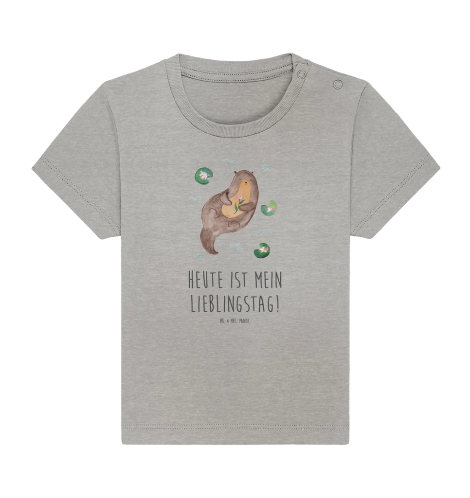 Organic Baby Shirt Otter Seerose Baby T-Shirt, Jungen Baby T-Shirt, Mädchen Baby T-Shirt, Shirt, Otter, Fischotter, Seeotter, Otter Seeotter See Otter