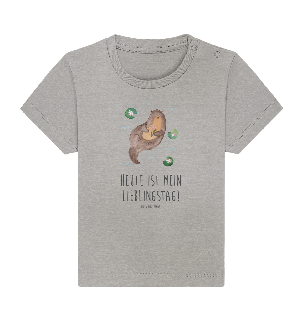 Organic Baby Shirt Otter Seerose Baby T-Shirt, Jungen Baby T-Shirt, Mädchen Baby T-Shirt, Shirt, Otter, Fischotter, Seeotter, Otter Seeotter See Otter