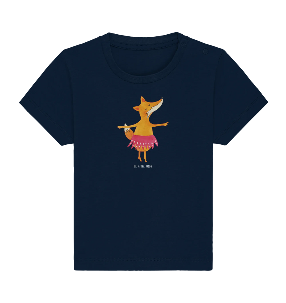 Organic Baby Shirt Fuchs Ballerina Baby T-Shirt, Jungen Baby T-Shirt, Mädchen Baby T-Shirt, Shirt, Fuchs, Fuchs Spruch, Füchse, Füchsin, Ballerina, Ballett, Tänzerin, Tanzen, Party, Einladung, Geburtstag