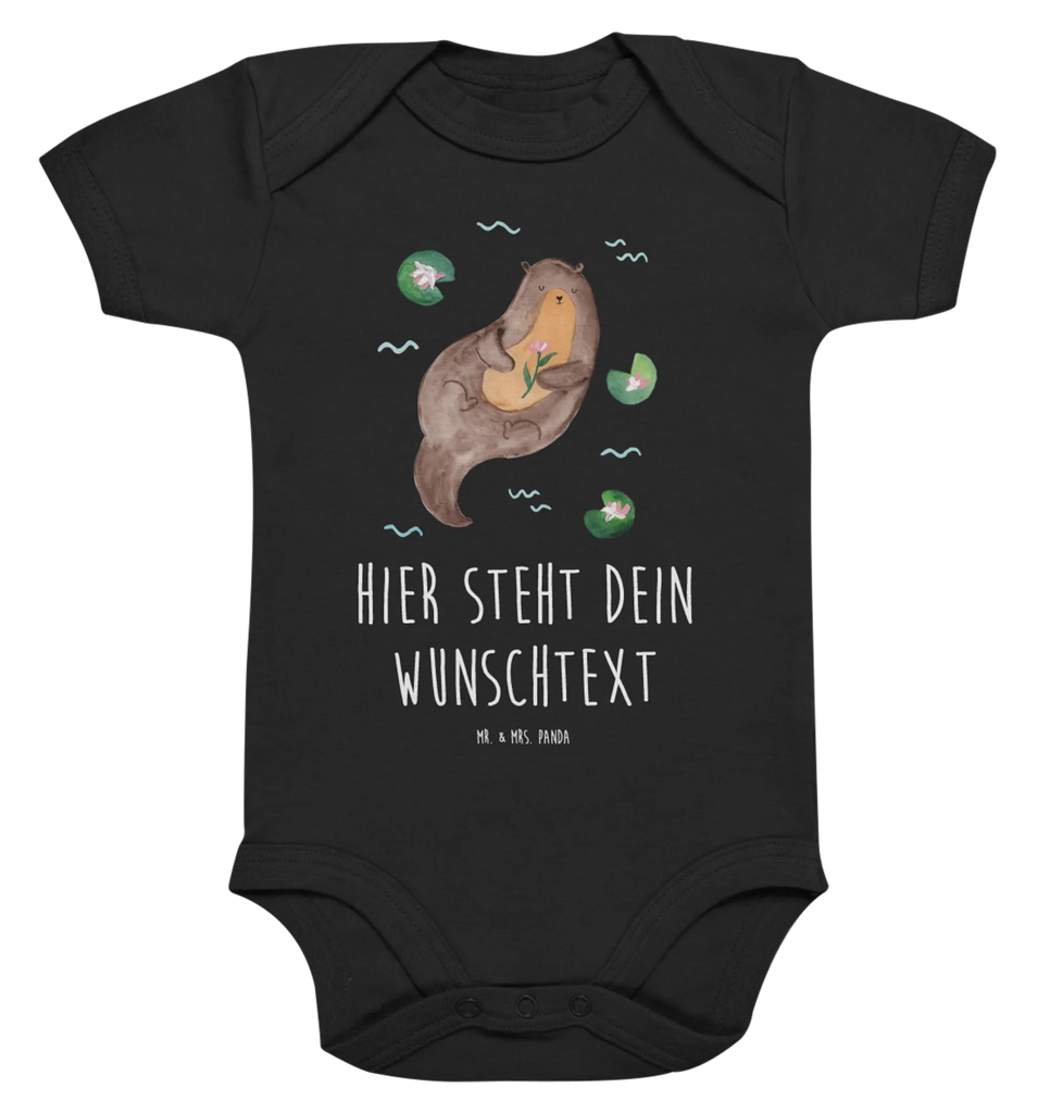 Personalisierter Baby Body Otter mit Seerose Personalisierter Baby Body, Personalisierte Babykleidung, Personalisierter Babystrampler, Personalisierter Strampler, Personalisierter Wickelbody, Personalisierte Baby Erstausstattung, Junge, Mädchen, Otter, Fischotter, Seeotter, Otter Seeotter See Otter