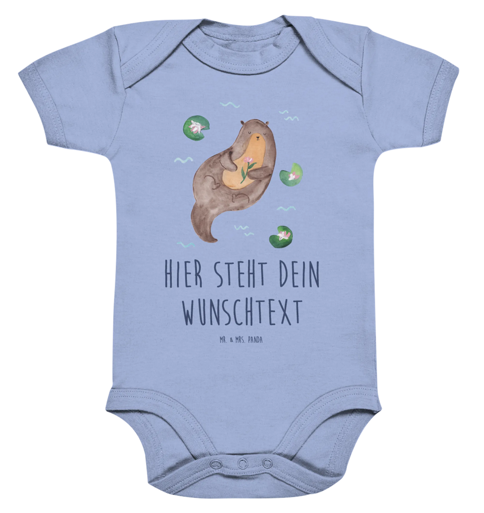 Personalisierter Baby Body Otter mit Seerose Personalisierter Baby Body, Personalisierte Babykleidung, Personalisierter Babystrampler, Personalisierter Strampler, Personalisierter Wickelbody, Personalisierte Baby Erstausstattung, Junge, Mädchen, Otter, Fischotter, Seeotter, Otter Seeotter See Otter