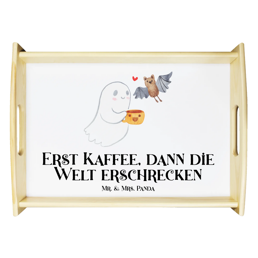 Serviertablett Gespenst Kaffee Serviertablett, Tablett, Holztablett, Küchentablett, Dekotablett, Frühstückstablett, Halloween, Deko, Martinssingen, Dekoration, Geschenke, Schenken, Gespenst, Kaffee