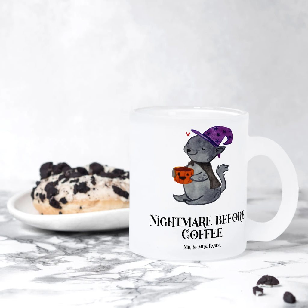 Teetasse Kater Kaffee Teetasse, Teeglas, Teebecher, Tasse mit Henkel, Tasse, Glas Teetasse, Teetasse aus Glas, Halloween, Deko, Martinssingen, Dekoration, Geschenke, Schenken, Hexe, Kater, Kaffee, Magie