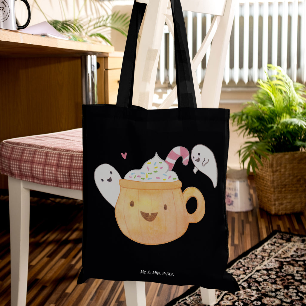 Tragetasche Kaffee Gespenst Beuteltasche, Beutel, Einkaufstasche, Jutebeutel, Stoffbeutel, Tasche, Shopper, Umhängetasche, Strandtasche, Schultertasche, Stofftasche, Tragetasche, Badetasche, Jutetasche, Einkaufstüte, Laptoptasche, Halloween, Deko, Martinssingen, Dekoration, Geschenke, Schenken, Halloween Deko, Trick or Treat, Süßes sonst gibt's saures, Pumpkin spiced Latte, Kaffee, Gespenst