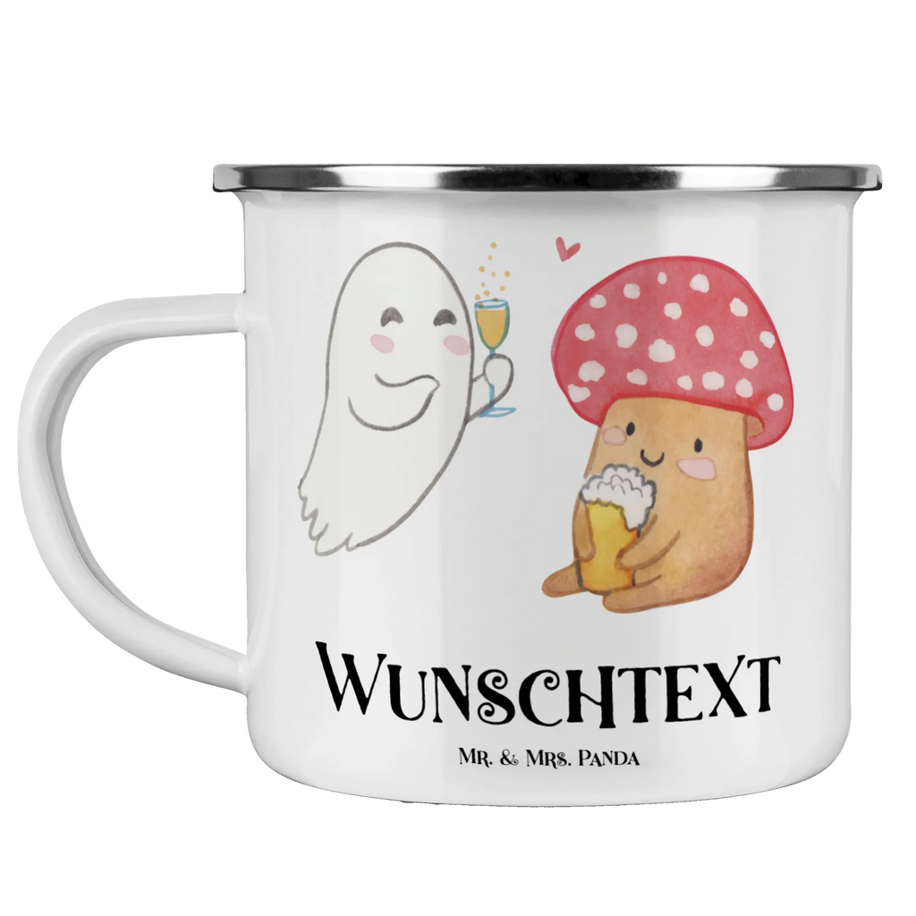 Personalisierte Emaille Tasse Gespenst  Prost Emaille Tasse personalisiert, Emaille Tasse mit Namen, Campingtasse personalisiert, Namenstasse, Campingtasse bedrucken, Campinggeschirr personalsisert, tasse mit namen, personalisierte tassen, personalisierte tasse, tasse selbst gestalten, tasse bedrucken, tassen bedrucken, Halloween, Deko, Martinssingen, Dekoration, Geschenke, Schenken, Gespenst, Fliegenpilz, Pils, Sekt, Bier