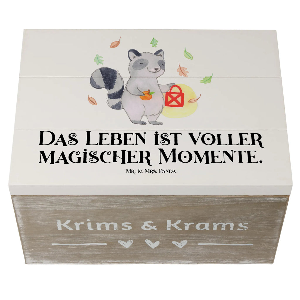 Holzkiste Waschbär Laterne Holzkiste, Kiste, Schatzkiste, Truhe, Schatulle, XXL, Erinnerungsbox, Erinnerungskiste, Dekokiste, Aufbewahrungsbox, Geschenkbox, Geschenkdose, Halloween, Deko, Martinssingen, Dekoration, Geschenke, Schenken, Halloween Deko, Trick or Treat, Süßes sonst gibt's saures, Waschbär, Laterne, Herbst