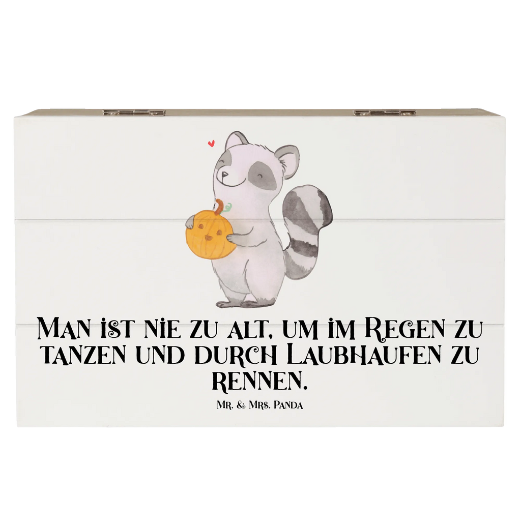 Holzkiste Waschbär Kürbis Holzkiste, Kiste, Schatzkiste, Truhe, Schatulle, XXL, Erinnerungsbox, Erinnerungskiste, Dekokiste, Aufbewahrungsbox, Geschenkbox, Geschenkdose, Halloween, Deko, Martinssingen, Dekoration, Geschenke, Schenken, Halloween Deko, Trick or Treat, Süßes sonst gibt's saures, Waschbär, Kürbis