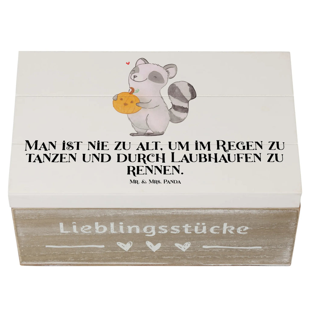 Holzkiste Waschbär Kürbis Holzkiste, Kiste, Schatzkiste, Truhe, Schatulle, XXL, Erinnerungsbox, Erinnerungskiste, Dekokiste, Aufbewahrungsbox, Geschenkbox, Geschenkdose, Halloween, Deko, Martinssingen, Dekoration, Geschenke, Schenken, Halloween Deko, Trick or Treat, Süßes sonst gibt's saures, Waschbär, Kürbis