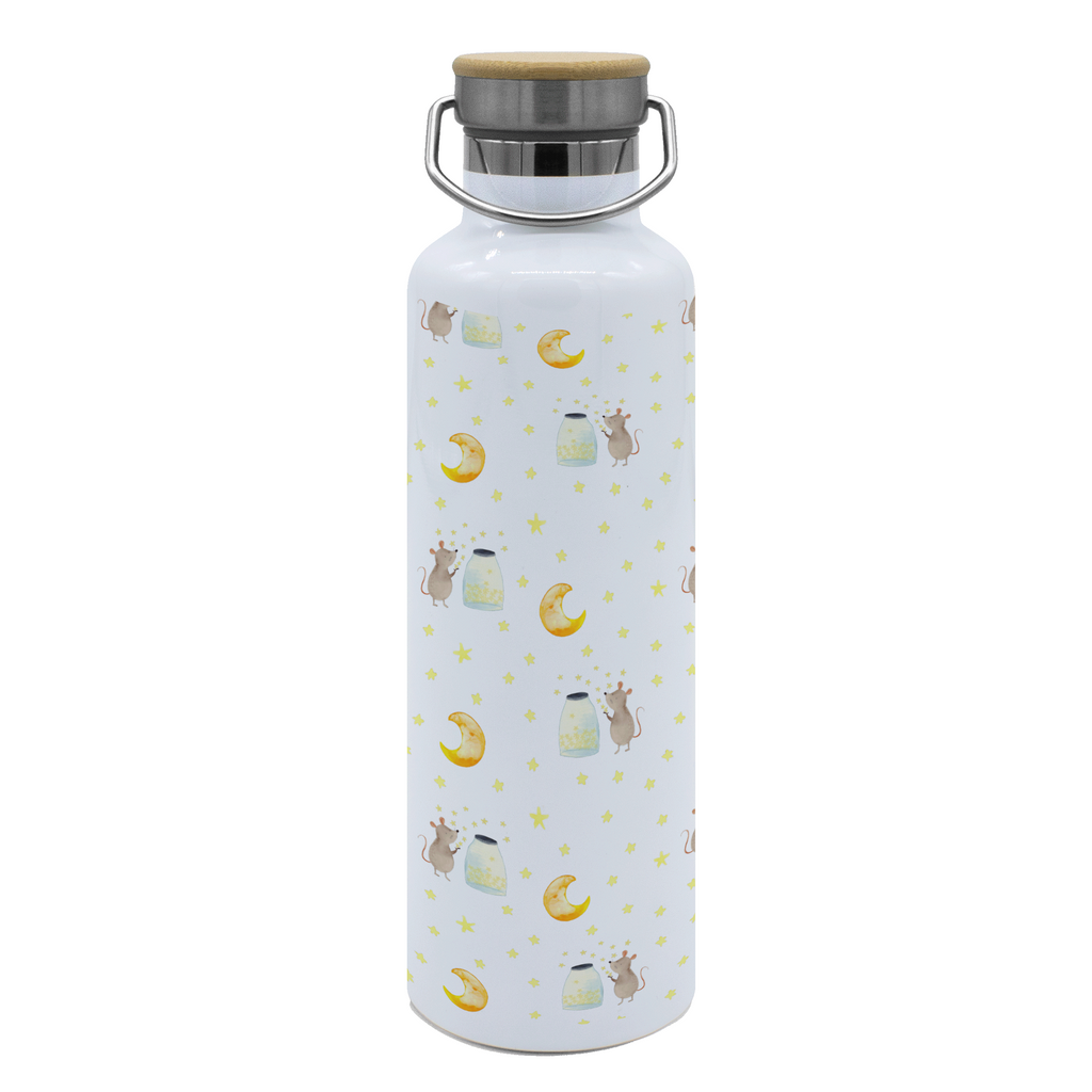 Trinkflasche Maus Sterne Muster Thermosflasche, Isolierflasche, Edelstahl, Trinkflasche, isoliert, Wamrhaltefunktion, Sportflasche, Flasche zum Sport, Sportlerflasche, Tiermotive, Gute Laune, lustige Sprüche, Tiere, Maus, Sterne, Wunsch, Kind, Taufe, Taufgeschenk, Geburt, Schwangerschaft, erstes Kind, Kindergeburtstag, Geburtstag, Hoffnung, Träume