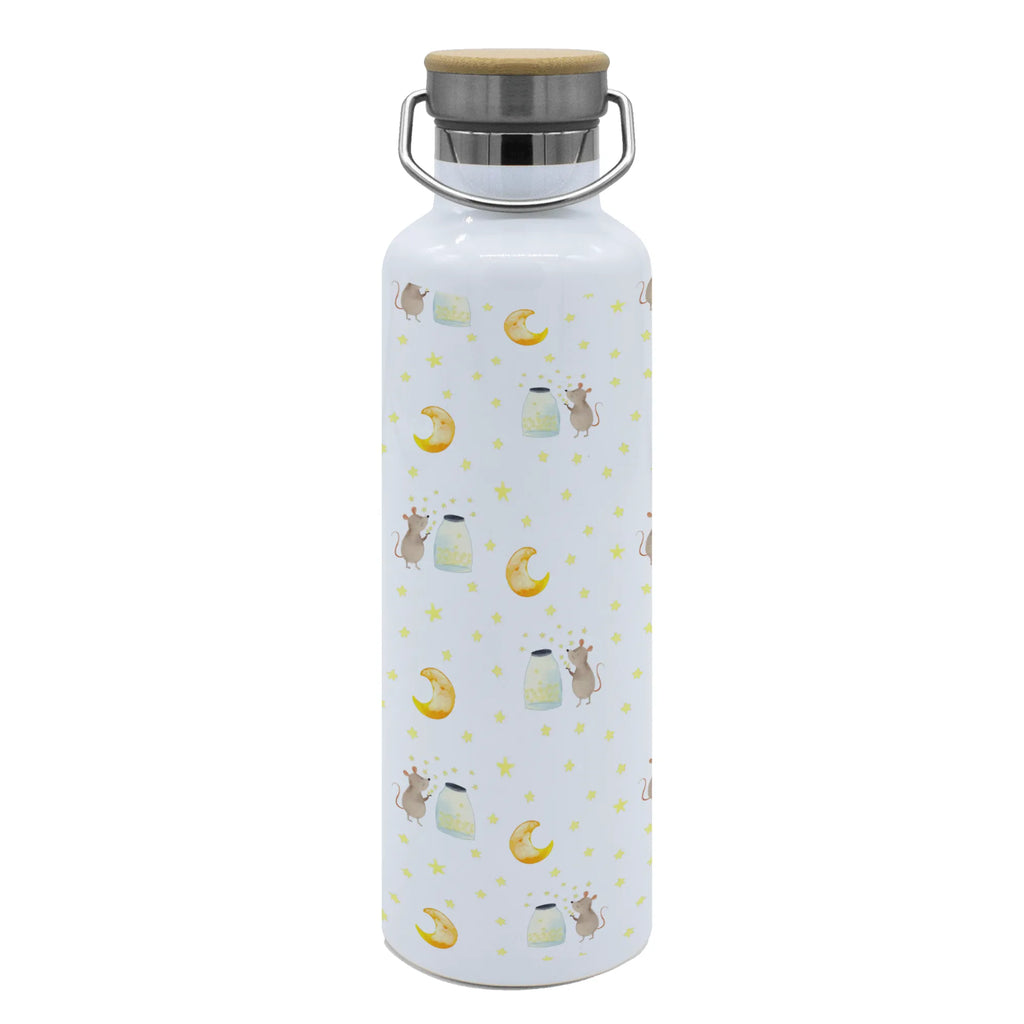 Trinkflasche Maus Sterne Muster Thermosflasche, Isolierflasche, Edelstahl, Trinkflasche, isoliert, Wamrhaltefunktion, Sportflasche, Flasche zum Sport, Sportlerflasche, Tiermotive, Gute Laune, lustige Sprüche, Tiere, Maus, Sterne, Wunsch, Kind, Taufe, Taufgeschenk, Geburt, Schwangerschaft, erstes Kind, Kindergeburtstag, Geburtstag, Hoffnung, Träume