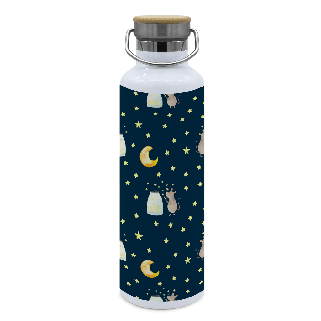 Trinkflasche Maus Sterne Muster Thermosflasche, Isolierflasche, Edelstahl, Trinkflasche, isoliert, Wamrhaltefunktion, Sportflasche, Flasche zum Sport, Sportlerflasche, Tiermotive, Gute Laune, lustige Sprüche, Tiere, Maus, Sterne, Wunsch, Kind, Taufe, Taufgeschenk, Geburt, Schwangerschaft, erstes Kind, Kindergeburtstag, Geburtstag, Hoffnung, Träume