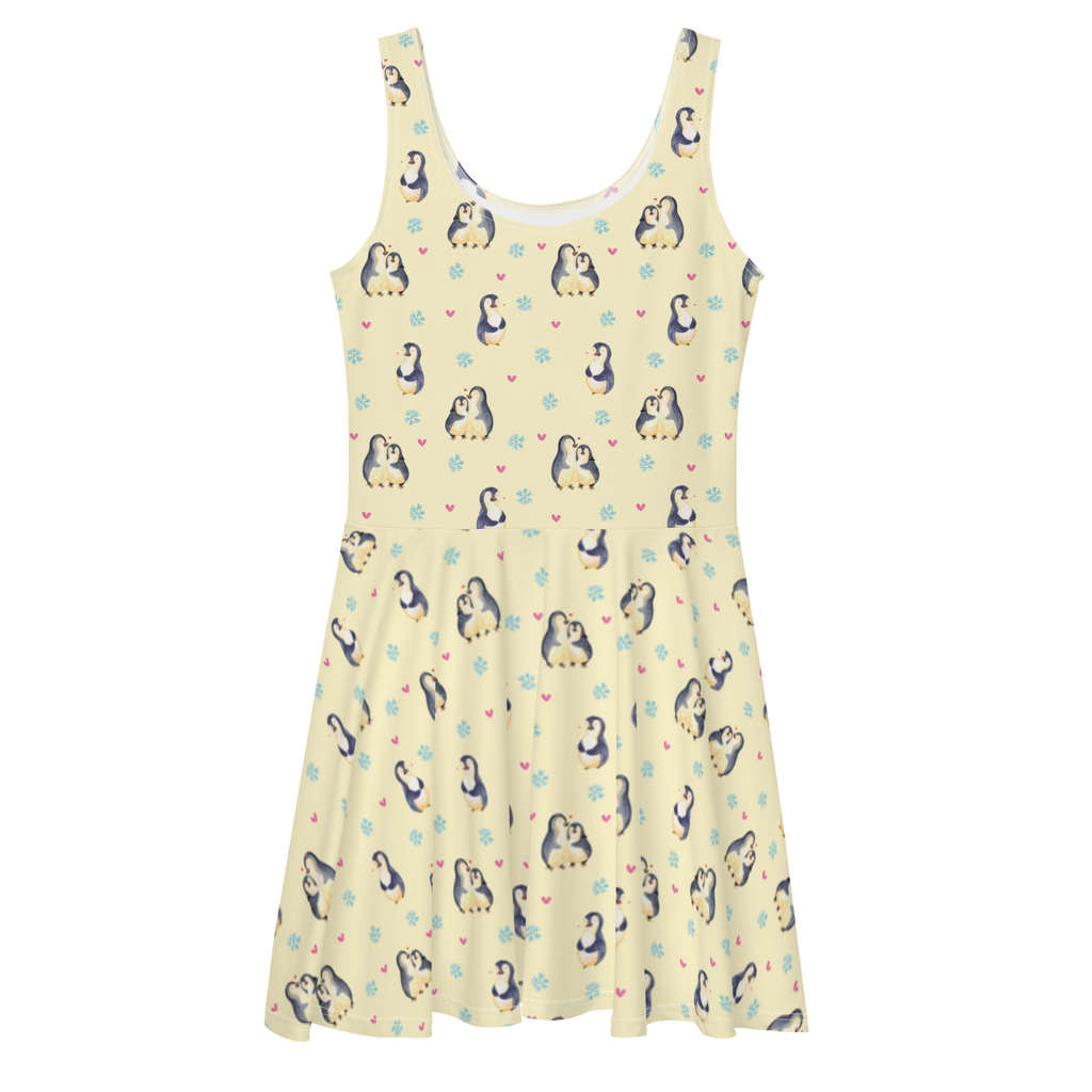 Sommerkleid Pinguin umarmen Muster Sommerkleid, Kleid, Skaterkleid, Pinguin, Liebe, Liebespaar, Liebesbeweis, Liebesgeschenk, Verlobung, Jahrestag, Hochzeitstag, Hochzeit, Hochzeitsgeschenk