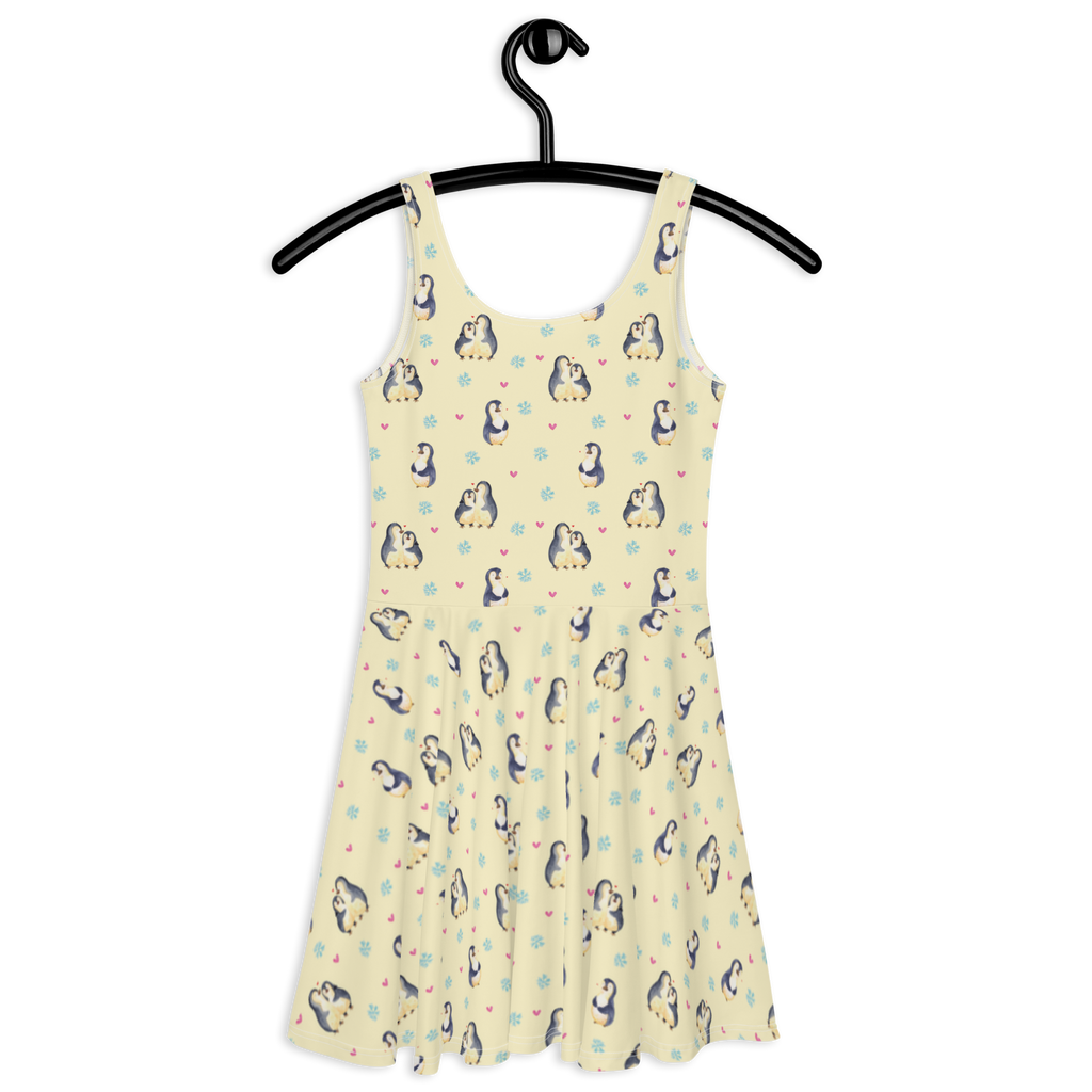 Sommerkleid Pinguin umarmen Muster Sommerkleid, Kleid, Skaterkleid, Pinguin, Liebe, Liebespaar, Liebesbeweis, Liebesgeschenk, Verlobung, Jahrestag, Hochzeitstag, Hochzeit, Hochzeitsgeschenk