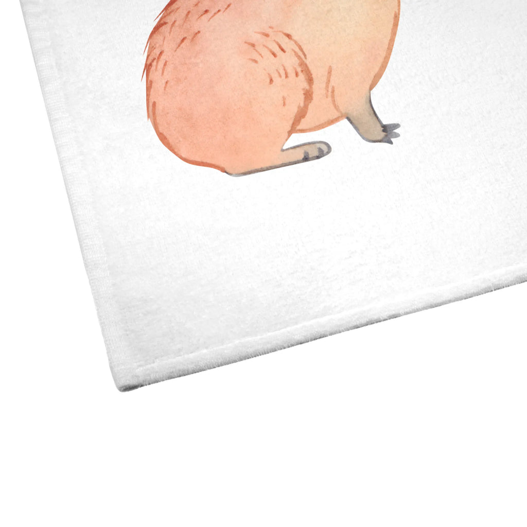 Handtuch Capybara Blume Gästetuch, Reisehandtuch, Sport Handtuch, Frottier, Kinder Handtuch, Tiermotive, Gute Laune, lustige Sprüche, Tiere, Capybara