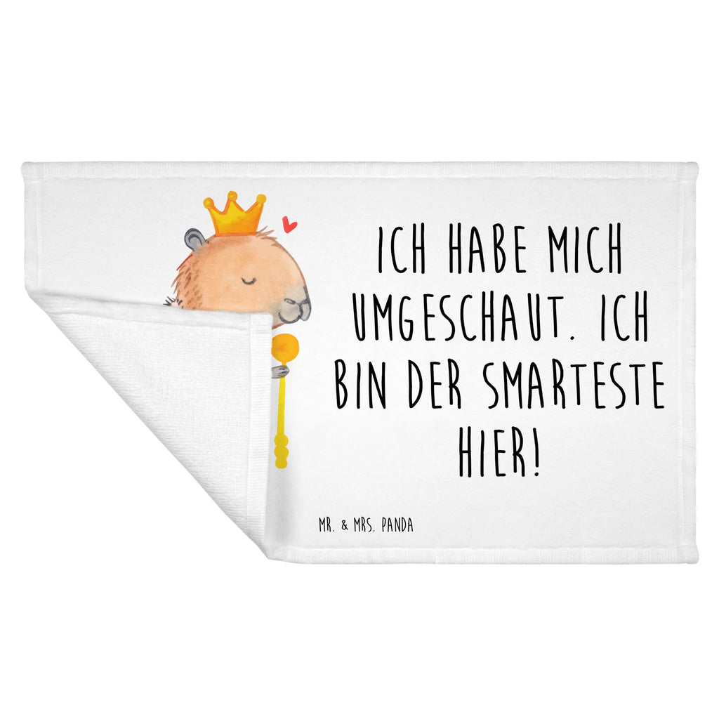 Handtuch Capybara König Gästetuch, Reisehandtuch, Sport Handtuch, Frottier, Kinder Handtuch, Tiermotive, Gute Laune, lustige Sprüche, Tiere, Capybara, König