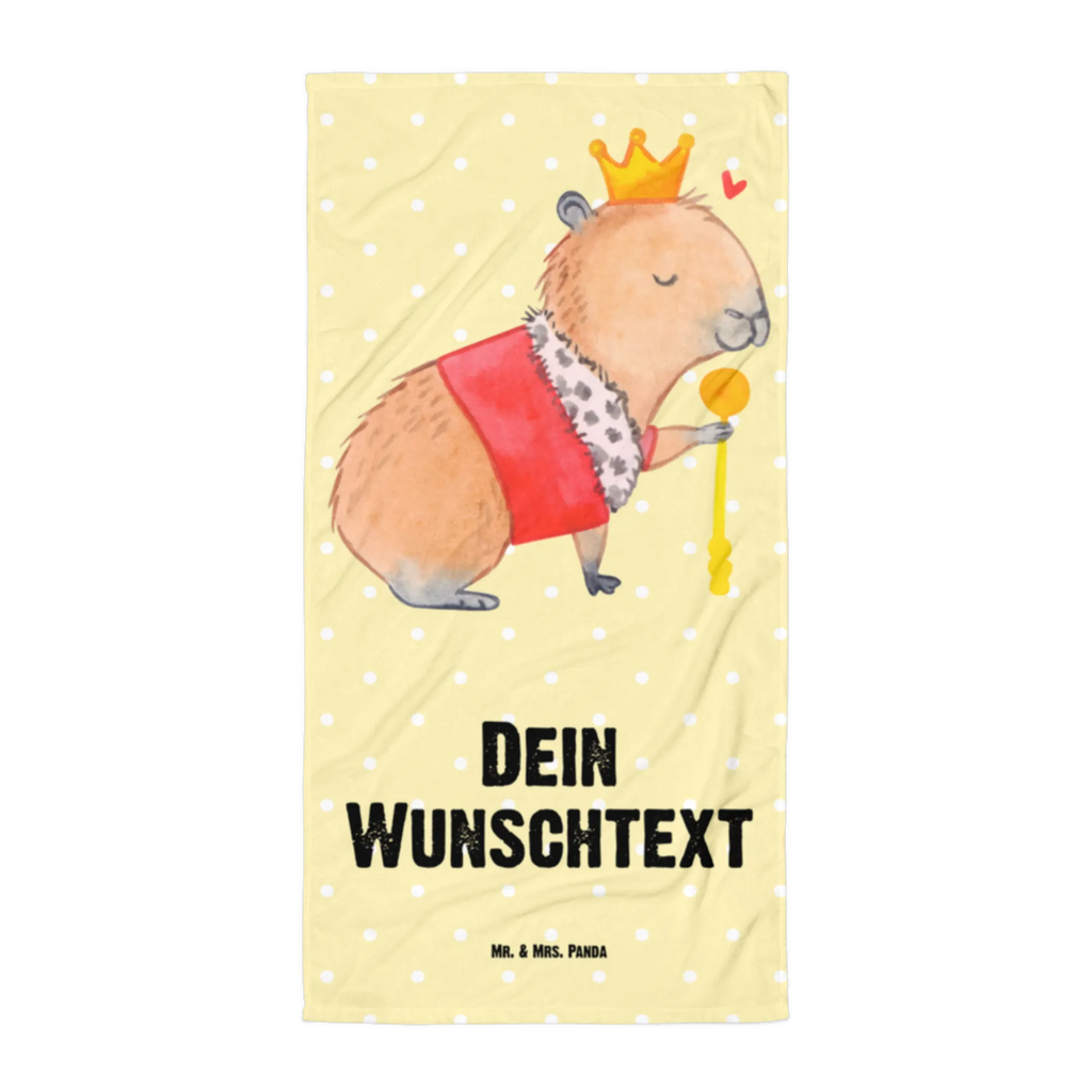 Handtuch mit Namen Capybara König Personalisiertes Badehandtuch, Handtuch personalisiert, Handtuch mit Namen, Badetuch personalisiert, Handtuch bedrucken, Saunatuch mit Namen, Handtuch Geschenk, Tiermotive, Gute Laune, lustige Sprüche, Tiere, Capybara, König