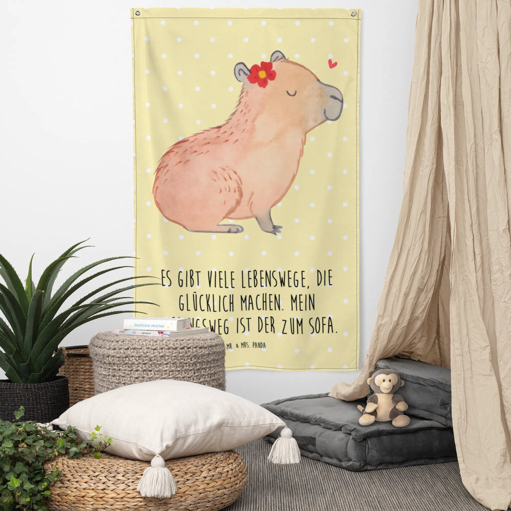 Wandteppich Capybara Blume Wandbehang, Dekoration, Boho, Wandteppich, Wandtuch, Wanddeko, Tapisserie, Tapestry, Wandbild, Textil-Kunst, Schmuck-Wandbehang, Wand Deko, Kinderzimmer, Kinderzimmer Wand, Kinderzimmer Deko, Kinderzimmer Wanddeko, Tiermotive, Gute Laune, lustige Sprüche, Tiere, Capybara