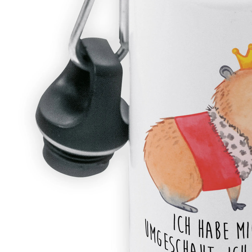 Kindertrinkflasche Capybara König Kindertrinkflasche, Kinder Trinkflasche, Trinkflasche, Flasche, Kinderflasche, Kinder, Kids, Kindergarten Flasche, Grundschule, Jungs, Mädchen, Tiermotive, Gute Laune, lustige Sprüche, Tiere, Capybara, König