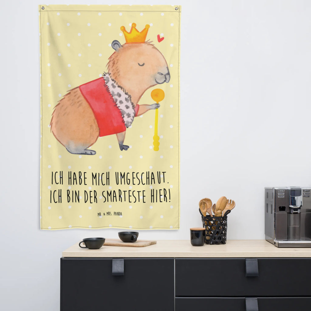 Wandteppich Capybara König Wandbehang, Dekoration, Boho, Wandteppich, Wandtuch, Wanddeko, Tapisserie, Tapestry, Wandbild, Textil-Kunst, Schmuck-Wandbehang, Wand Deko, Kinderzimmer, Kinderzimmer Wand, Kinderzimmer Deko, Kinderzimmer Wanddeko, Tiermotive, Gute Laune, lustige Sprüche, Tiere, Capybara, König