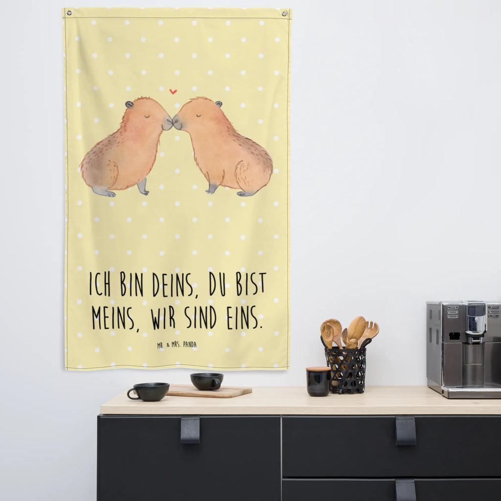 Wandteppich Capybara Liebe Wandbehang, Dekoration, Boho, Wandteppich, Wandtuch, Wanddeko, Tapisserie, Tapestry, Wandbild, Textil-Kunst, Schmuck-Wandbehang, Wand Deko, Kinderzimmer, Kinderzimmer Wand, Kinderzimmer Deko, Kinderzimmer Wanddeko, Tiermotive, Gute Laune, lustige Sprüche, Tiere, Capybara, Liebe, verliebt, Paar, Jahrestag, Kuschel Capybaras, Tierliebe, Romantisches Geschenk, Handgezeichnet, Verschmolzen, Geschenkidee, Beziehung, Partnertiere, Ich bin deins, Du bist meins, Liebesspruch, Herzlich, Valentinstag, Ehejubiläum, Liebesbeweis