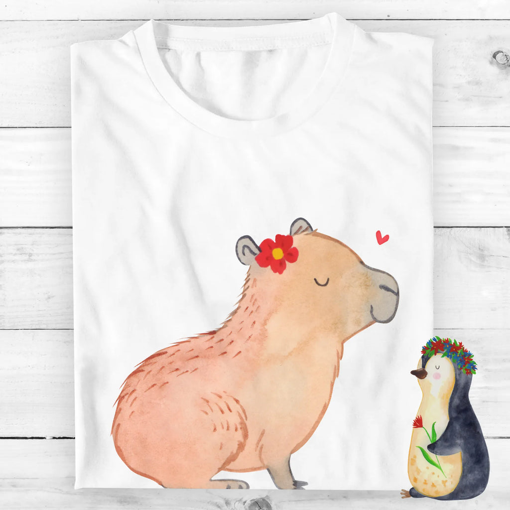 Personalisiertes T-Shirt Capybara Blume T-Shirt Personalisiert, T-Shirt mit Namen, T-Shirt mit Aufruck, Männer, Frauen, Tiermotive, Gute Laune, lustige Sprüche, Tiere, Capybara