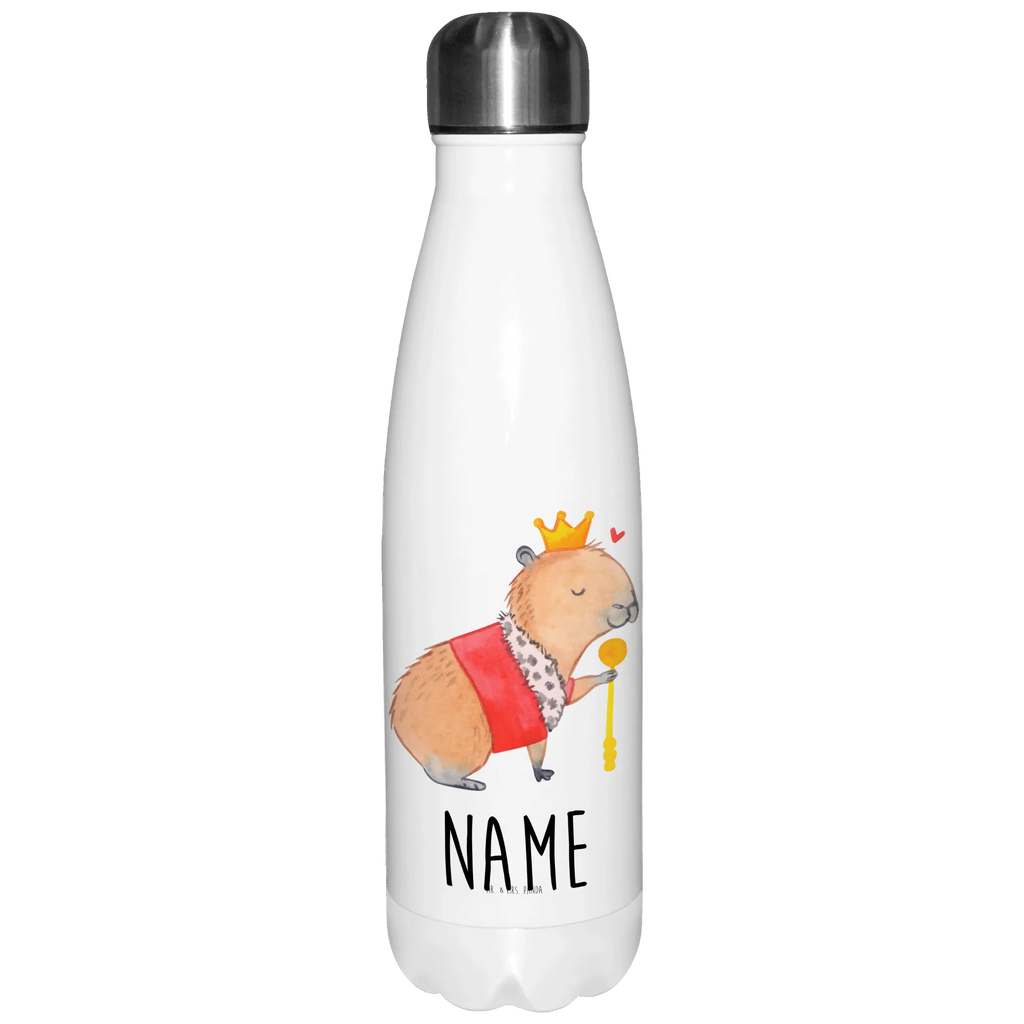 Personalisierte Thermosflasche Capybara König Personalisierte Isolierflasche, Personalisierte Thermoflasche, Personalisierte Trinkflasche, Trinkflasche Mit Namen, Wunschname, Bedrucken, Namensflasche, Tiermotive, Gute Laune, lustige Sprüche, Tiere, Capybara, König