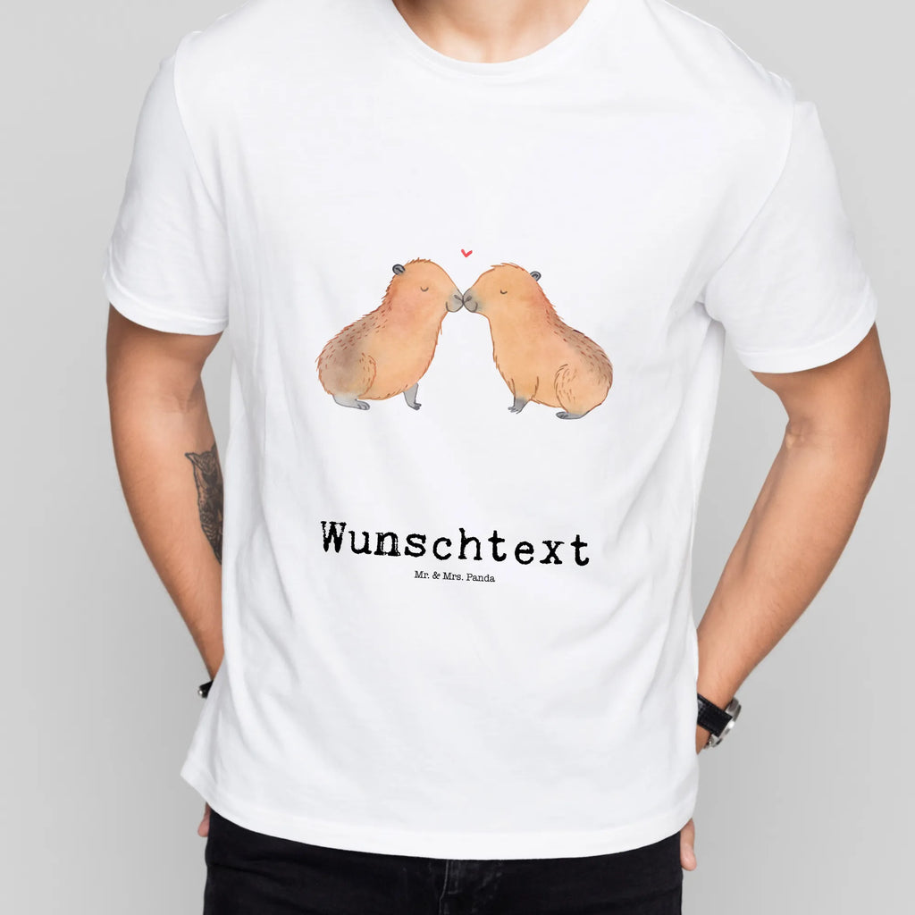 Personalisiertes T-Shirt Capybara Liebe T-Shirt Personalisiert, T-Shirt mit Namen, T-Shirt mit Aufruck, Männer, Frauen, Tiermotive, Gute Laune, lustige Sprüche, Tiere, Capybara, Liebe, verliebt, Paar, Jahrestag, Kuschel Capybaras, Tierliebe, Romantisches Geschenk, Handgezeichnet, Verschmolzen, Geschenkidee, Beziehung, Partnertiere, Ich bin deins, Du bist meins, Liebesspruch, Herzlich, Valentinstag, Ehejubiläum, Liebesbeweis