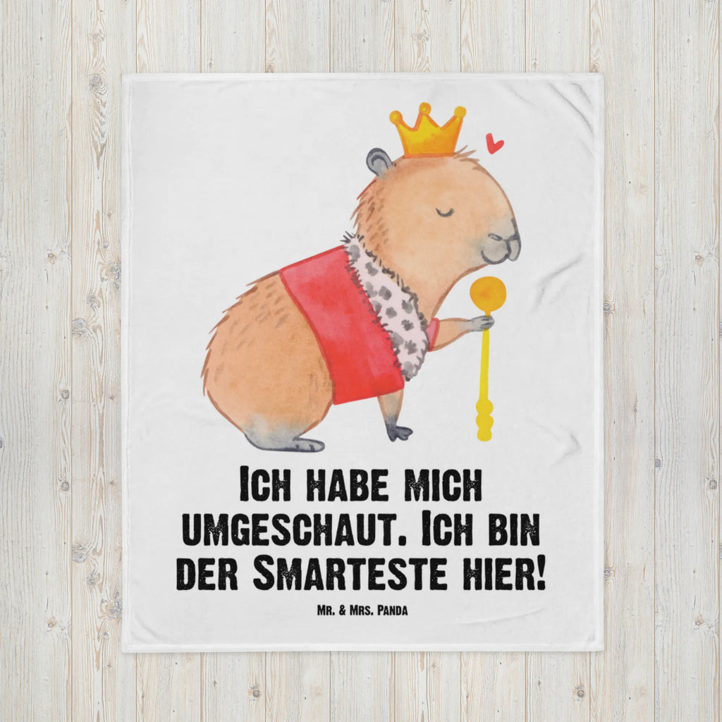 Babydecke Capybara König Babydecke, Babygeschenk, Geschenk Geburt, Babyecke Kuscheldecke, Krabbeldecke, Tiermotive, Gute Laune, lustige Sprüche, Tiere, Capybara, König