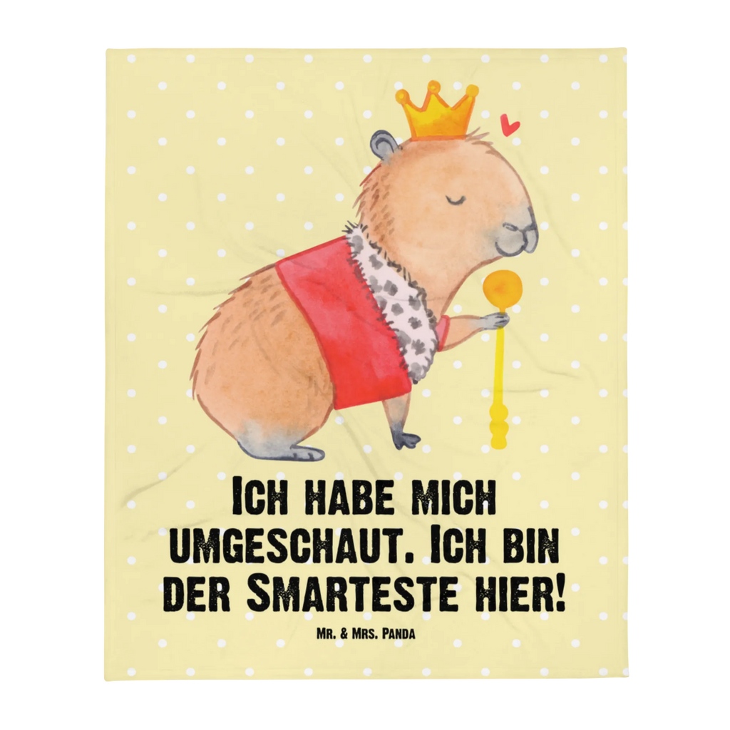 Babydecke Capybara König Babydecke, Babygeschenk, Geschenk Geburt, Babyecke Kuscheldecke, Krabbeldecke, Tiermotive, Gute Laune, lustige Sprüche, Tiere, Capybara, König