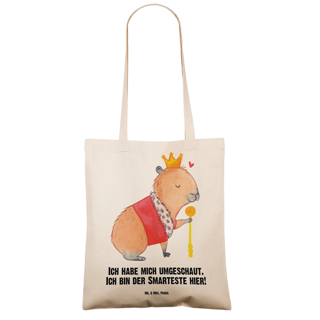 Tragetasche Capybara König Beuteltasche, Beutel, Einkaufstasche, Jutebeutel, Stoffbeutel, Tasche, Shopper, Umhängetasche, Strandtasche, Schultertasche, Stofftasche, Tragetasche, Badetasche, Jutetasche, Einkaufstüte, Laptoptasche, Tiermotive, Gute Laune, lustige Sprüche, Tiere, Capybara, König