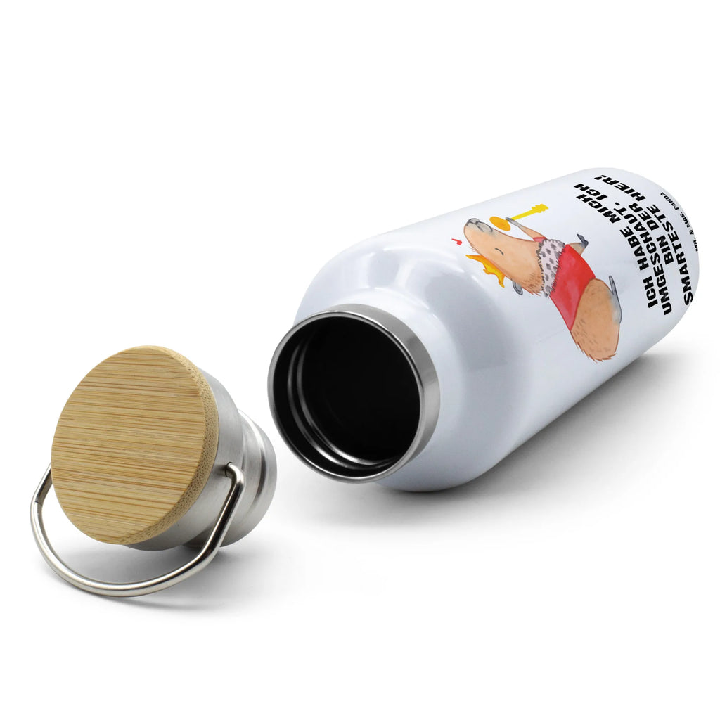 Trinkflasche Capybara König Thermosflasche, Isolierflasche, Edelstahl, Trinkflasche, isoliert, Wamrhaltefunktion, Sportflasche, Flasche zum Sport, Sportlerflasche, Tiermotive, Gute Laune, lustige Sprüche, Tiere, Capybara, König