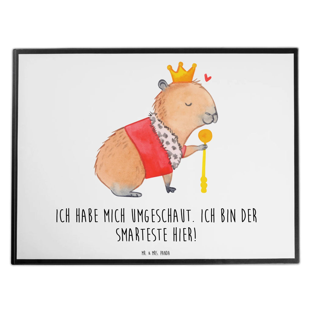 Schreibtischunterlage Capybara König Schreibunterlage, Schreibtischauflage, Bürobedarf, Büroartikel, Schreibwaren, Schreibtisch Unterlagen, Schreibtischunterlage Groß, Tiermotive, Gute Laune, lustige Sprüche, Tiere, Capybara, König