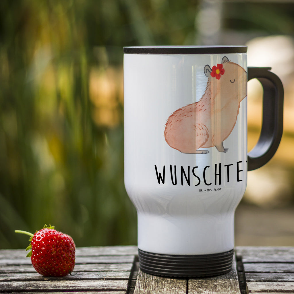 Personalisierter Thermobecher Capybara Blume Personalisierter Thermobecher, Personalisierter To Go Becher, Personalisierte Thermotasse, Personalisierter Kaffeebecher, Personalisierter Isolierbecher, Thermobecher personalisieren, Thermobecher mit Namen, Thermobecher selbst gestalten, Wunschname, Spülmaschinenfest, Bedrucken, Isolierbecher mit Namen, Isolierbecher selbst gestalten, Thermotasse personalisieren, Thermotasse mit Namen, Tiermotive, Gute Laune, lustige Sprüche, Tiere, Capybara