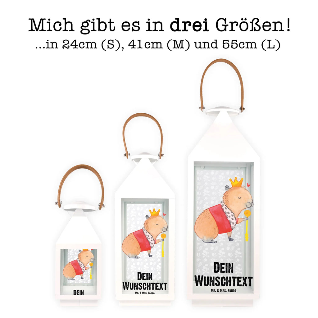 Personalisierte Deko Laterne Capybara König Gartenlampe, Gartenleuchte, Gartendekoration, Gartenlicht, Laterne kleine Laternen, XXL Laternen, Laterne groß, Tiermotive, Gute Laune, lustige Sprüche, Tiere, Capybara, König