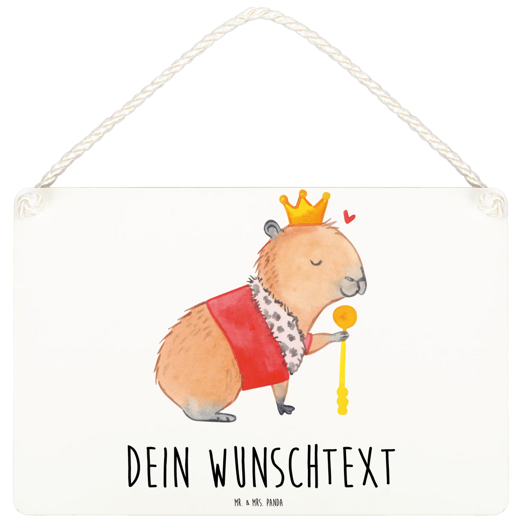 Personalisiertes Deko Schild Capybara König Dekoschild, Deko Schild, Schild, Tür Schild, Türschild, Holzschild, Wandschild, Wanddeko, Tiermotive, Gute Laune, lustige Sprüche, Tiere, Capybara, König