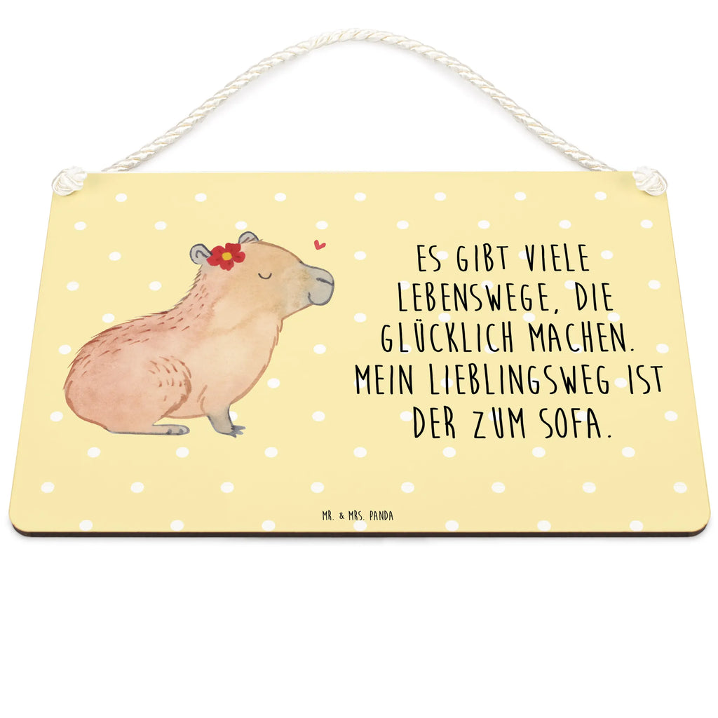 Deko Schild Capybara Blume Dekoschild, Deko Schild, Schild, Tür Schild, Türschild, Holzschild, Wandschild, Wanddeko, Tiermotive, Gute Laune, lustige Sprüche, Tiere, Capybara