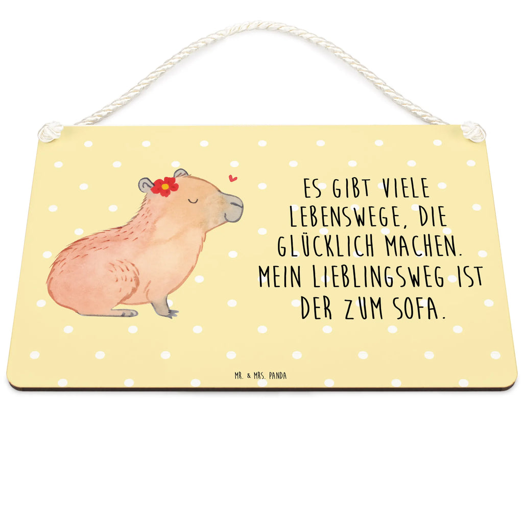 Deko Schild Capybara Blume Dekoschild, Deko Schild, Schild, Tür Schild, Türschild, Holzschild, Wandschild, Wanddeko, Tiermotive, Gute Laune, lustige Sprüche, Tiere, Capybara