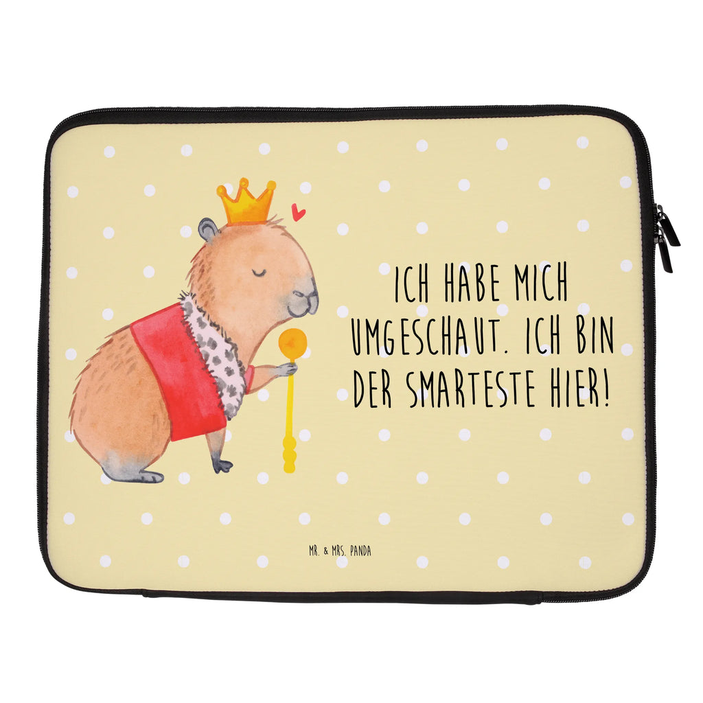 Notebook Tasche Capybara König Notebook Tasche, Laptop, Computertasche, Tasche, Notebook-Tasche, Notebook-Reisehülle, Notebook Schutz, Tiermotive, Gute Laune, lustige Sprüche, Tiere, Capybara, König