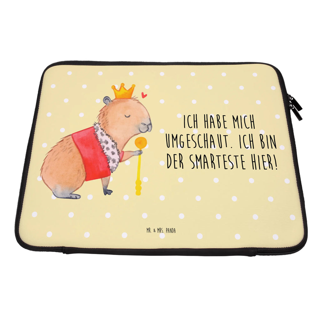 Notebook Tasche Capybara König Notebook Tasche, Laptop, Computertasche, Tasche, Notebook-Tasche, Notebook-Reisehülle, Notebook Schutz, Tiermotive, Gute Laune, lustige Sprüche, Tiere, Capybara, König