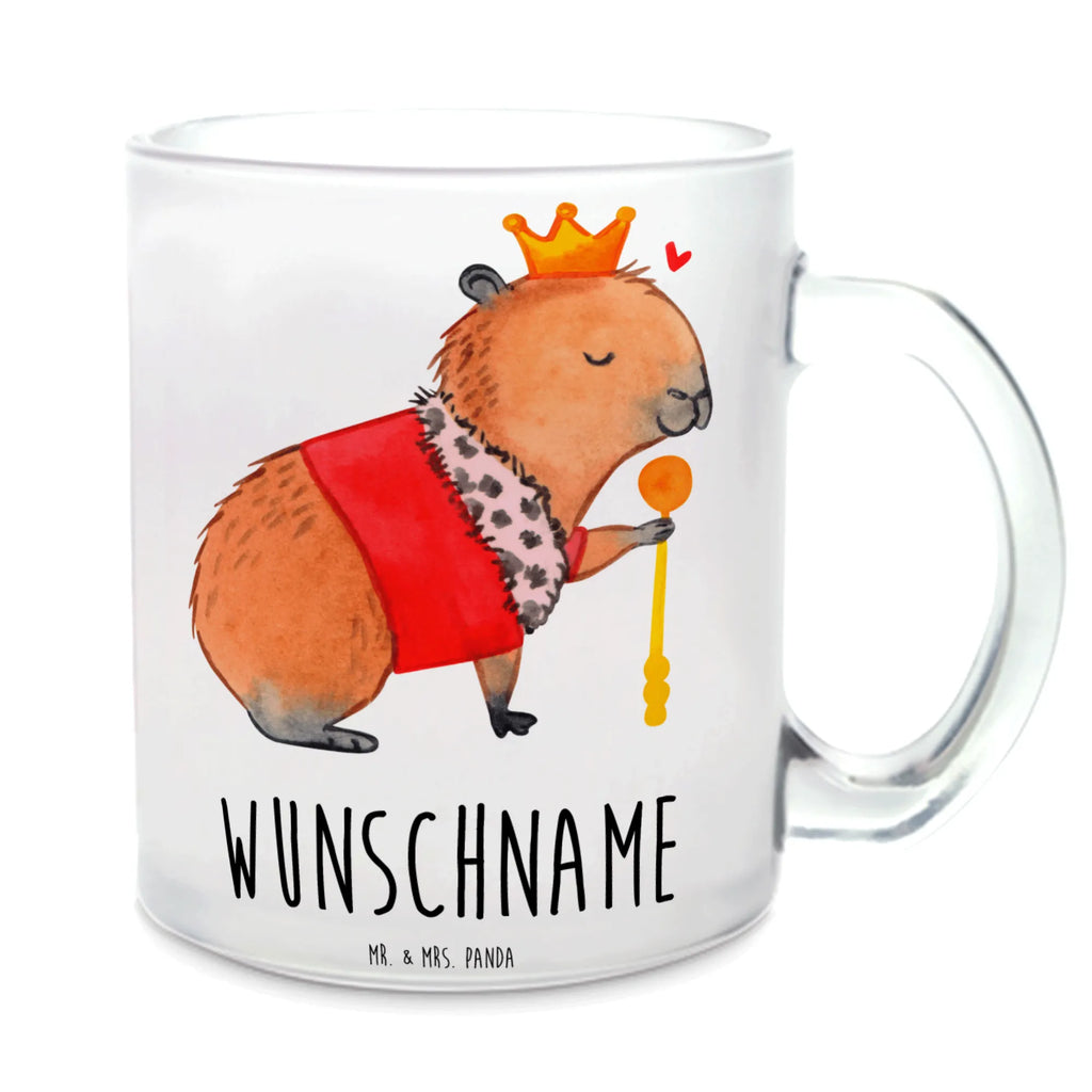 Personalisierte Teetasse Capybara König Personalisierte Teetasse, Personalisiertes Teeglas, Personalisierter Teebecher, Personalisierte Glas Teetasse, Personalisierte Teetasse aus Glas, Teetasse mit Namen, Teeglas mit Namen, Teebecher mit Namen, Glas Teetasse mit Namen, Teetasse aus Glas mit Namen, Teetasse Wunschname, Teetasse selbst gestalten., Tiermotive, Gute Laune, lustige Sprüche, Tiere, Capybara, König