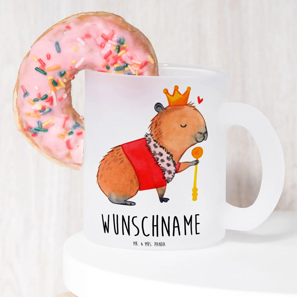 Personalisierte Teetasse Capybara König Personalisierte Teetasse, Personalisiertes Teeglas, Personalisierter Teebecher, Personalisierte Glas Teetasse, Personalisierte Teetasse aus Glas, Teetasse mit Namen, Teeglas mit Namen, Teebecher mit Namen, Glas Teetasse mit Namen, Teetasse aus Glas mit Namen, Teetasse Wunschname, Teetasse selbst gestalten., Tiermotive, Gute Laune, lustige Sprüche, Tiere, Capybara, König