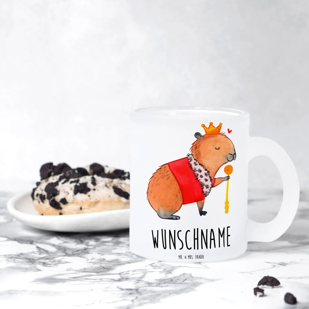 Personalisierte Teetasse Capybara König Personalisierte Teetasse, Personalisiertes Teeglas, Personalisierter Teebecher, Personalisierte Glas Teetasse, Personalisierte Teetasse aus Glas, Teetasse mit Namen, Teeglas mit Namen, Teebecher mit Namen, Glas Teetasse mit Namen, Teetasse aus Glas mit Namen, Teetasse Wunschname, Teetasse selbst gestalten., Tiermotive, Gute Laune, lustige Sprüche, Tiere, Capybara, König