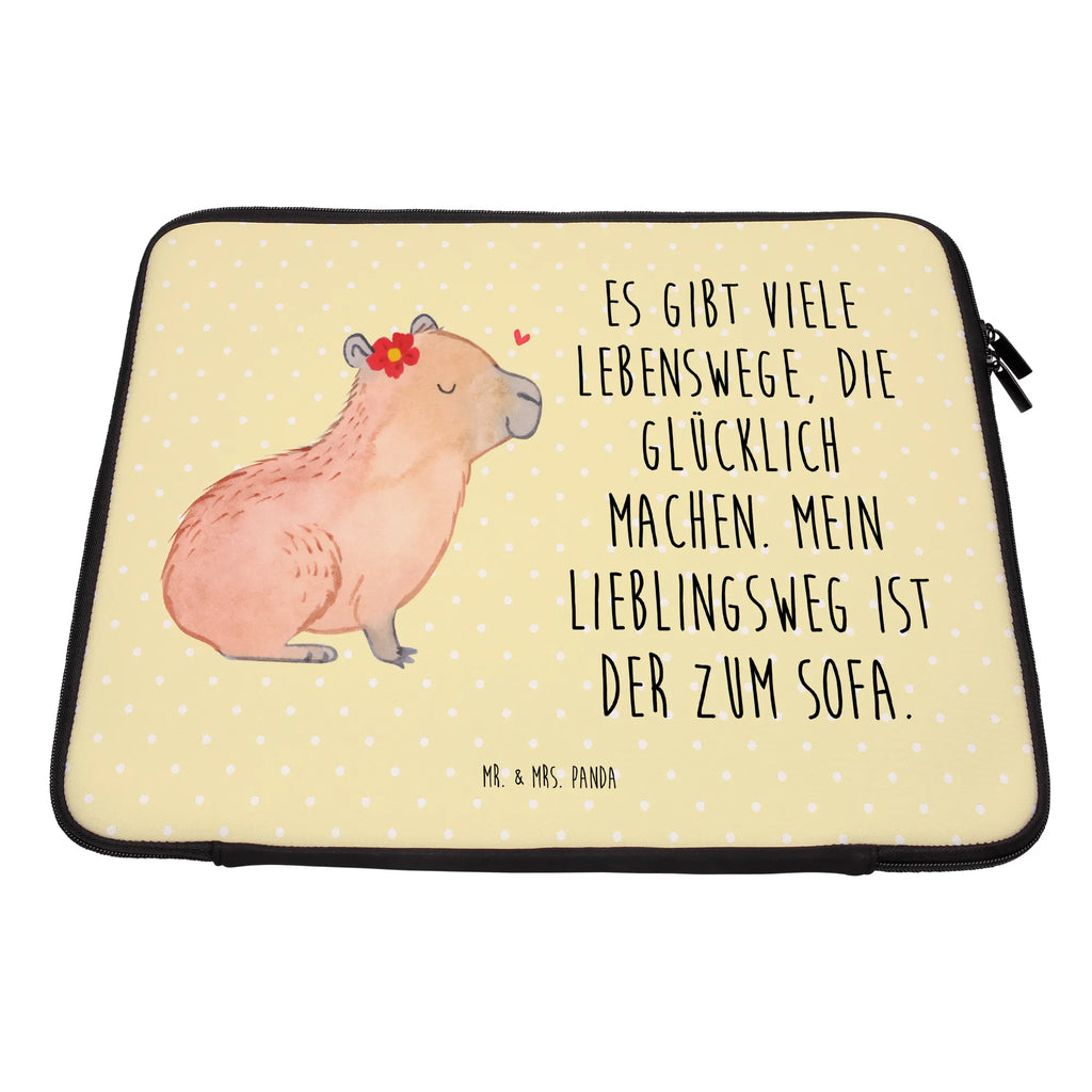 Notebook Tasche Capybara Blume Notebook Tasche, Laptop, Computertasche, Tasche, Notebook-Tasche, Notebook-Reisehülle, Notebook Schutz, Tiermotive, Gute Laune, lustige Sprüche, Tiere, Capybara