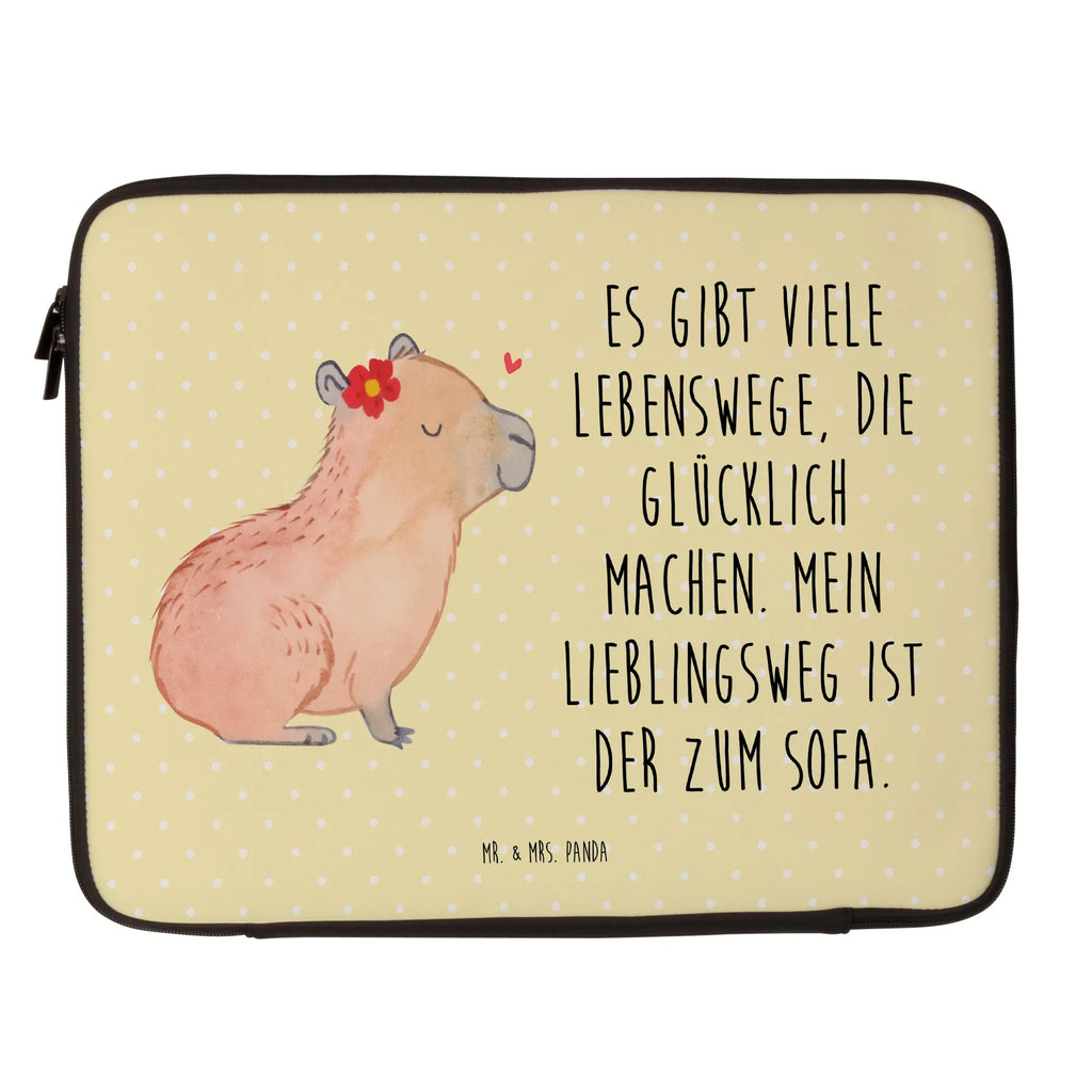 Notebook Tasche Capybara Blume Notebook Tasche, Laptop, Computertasche, Tasche, Notebook-Tasche, Notebook-Reisehülle, Notebook Schutz, Tiermotive, Gute Laune, lustige Sprüche, Tiere, Capybara