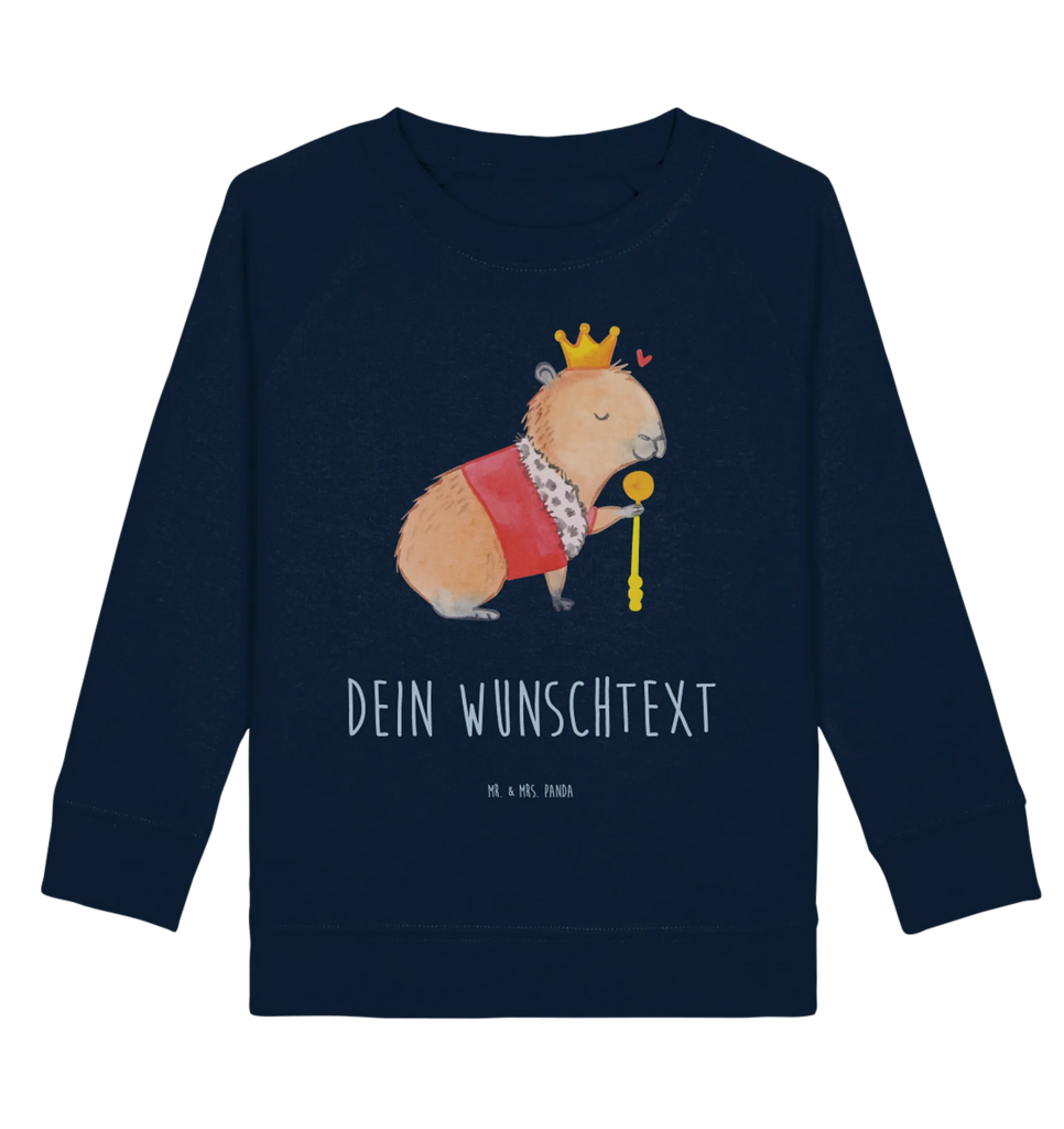 Personalisierter Kinder Pullover Capybara König Personalisierter Kinder Pullover, Personalisiertes Kinder Sweatshirt, Jungen, Mädchen, Tiermotive, Gute Laune, lustige Sprüche, Tiere, Capybara, König